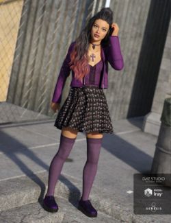 Goth Girl Outfit for Genesis 3 Female(s)