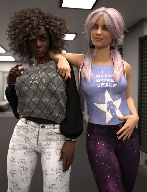 Pastel Goth Outfit for Genesis 8 Female(s)