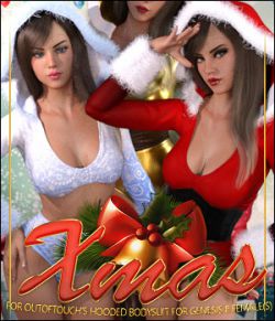 Xmas for Hooded Bodysuit