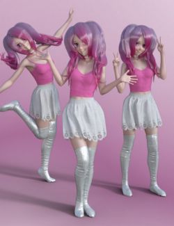 Anime Time- Poses for Genesis 8 Female and Sakura 8