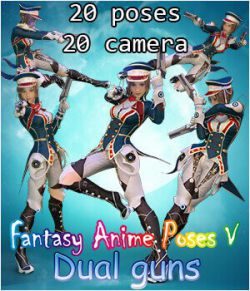 Fantasy Anime Poses V _ Dual guns_ for G3