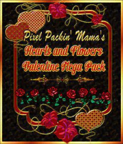 Pixel Packin Mamas Hearts and Flowers Valentine Mega Pack 2018