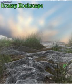 3D Scenery: Grassy Rockscape