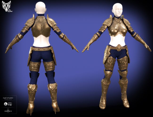 Orlean's Armor for Genesis 8 Female(s) | 3d Models for Daz Studio and Poser