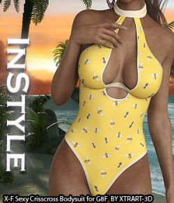 InStyle- X-Fashion Sexy Crisscross Bodysuit for G8F