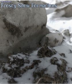 3D Scenery: Frozen Snow Formations