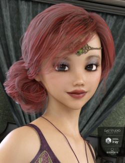 Messy Bun Hair for Genesis 3 and 8 Female(s)