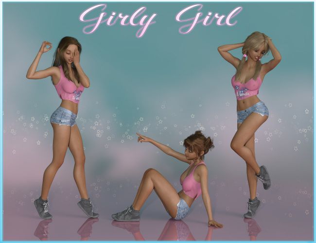4 girly girl poses for genesi
