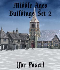 Middle Ages Buildings Set 2 for Poser