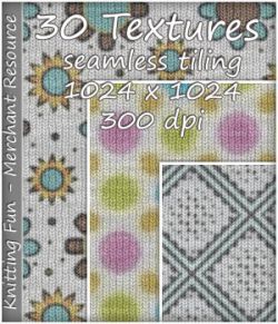 KW Knitting Fun- 30 Textures- Merchant Resource