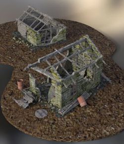 Derelict Buildings for DAZ Studio