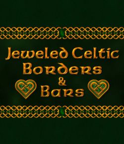 Jeweled Celtic Borders and Bars w/Bonus Gift