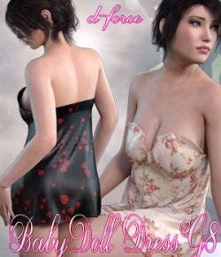 dForce BabyDoll Dress - Genesis 8