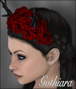 Gothiara Rose - Hair Piece Props