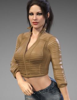 X-Fashion 4 in 1 Leather Jacket for Genesis 8 Female(s)