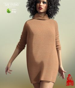 Turtleneck for Genesis 3 Females