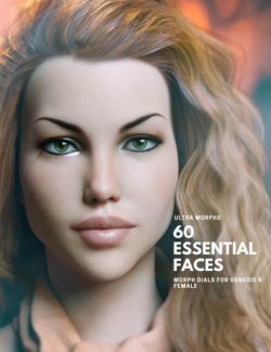Ultra Face Morphs - 60 Essential Faces For Genesis 8 Female