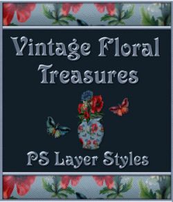 Vintage Floral Treasures PS Layer Styles