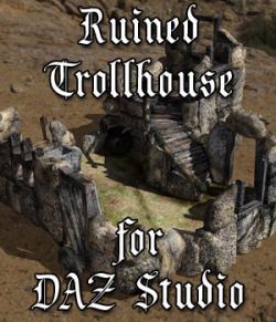 Ruined Trollhouse for DAZ Studio