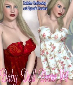 BabyDoll Dress - V4 - Poser