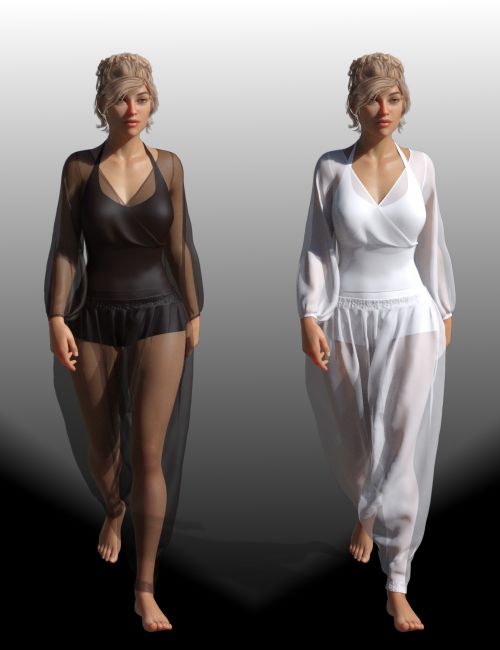dForce Harem Pants Outfit for Genesis 8 Female(s)