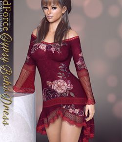 dForce Gyspy Boho Dress for Genesis 8 Females