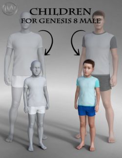 Body Shapes: Children for Genesis 8 Male