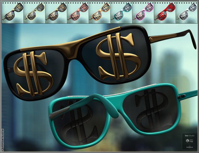 EJ Sunglasses Collection for Genesis 8 Female(s) and Male(s) | 3d