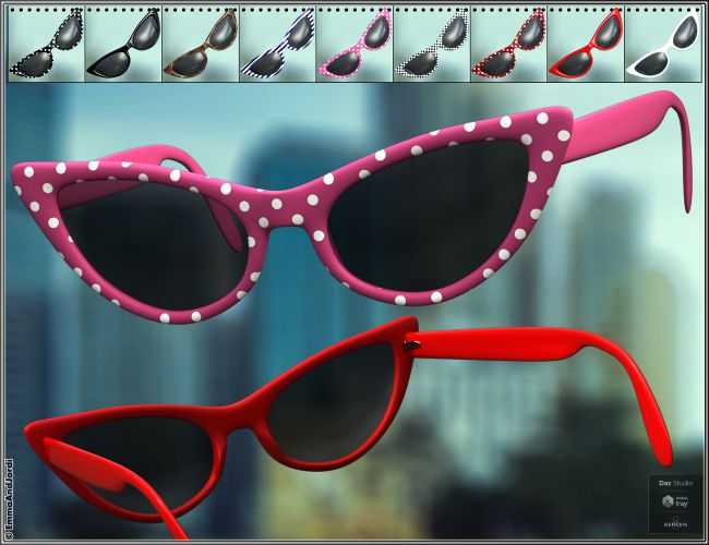 EJ Sunglasses Collection for Genesis 8 Female(s) and Male(s) | 3d