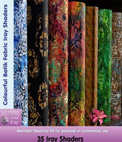 Colourful Batik Fabric Iray Shaders- Merchant Resource