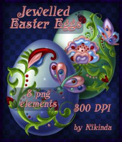 Jewelled Easter Eggs Elements