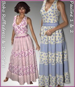 Pauline Boho Ruffledress and 10 styles