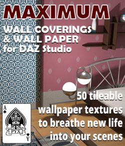 Maximum wall coverings and wallpaper for DAZ Studio