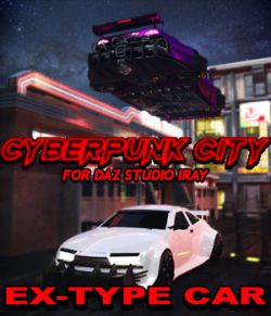 Cyberpunk City EX-TYPE Car for DS Iray