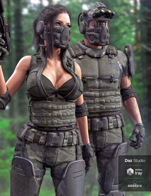 Tactical Assault Outfit for Genesis 8 Male(s) and Female(s