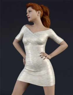 H&C Bandage Dress for Genesis 8 Female(s)