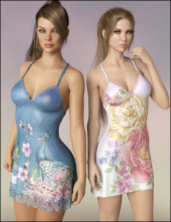 dForce Vivacious Chemise Add-On Textures