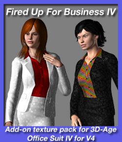 Fired Up For Business IV - texture add on for 3D-Age Office Suit IV for V4.