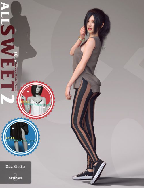 All Sweet Fashion Poses For Genesis 8 Female 2024 - Free Daz 3D Models