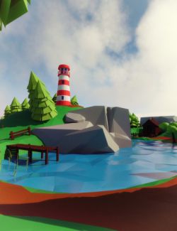 Low Poly Nature Toon Environment