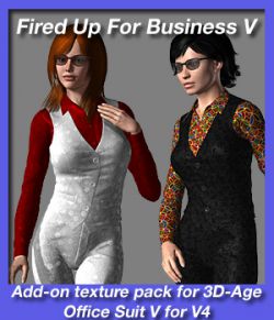 Fired Up For Business V - texture add on for 3D-Age Office Suit V for V4.