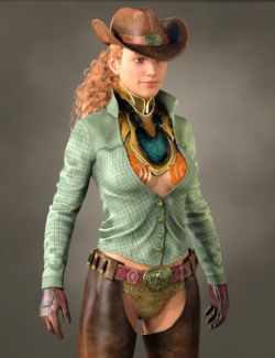 Cowgirl Sci-fi Outfit for Genesis 8 Female(s)