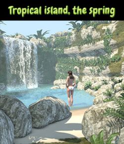 Tropical island, the spring for Poser
