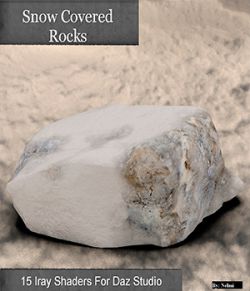 15 Snow Covered Rocks Iray Shaders- Merchant Resource