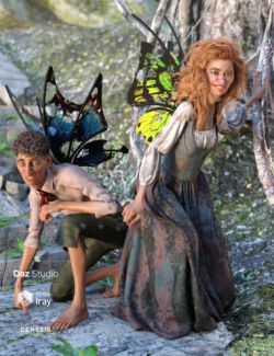 Sprig Fay Wings for Genesis 8 Male(s) & Female(s)