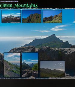 Photo Backgrounds: Mountains of Green