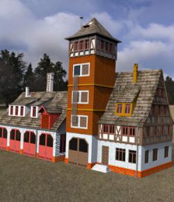 Fire Station - for DAZ Studio