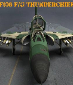 F105F/G Thunderchief- for Poser