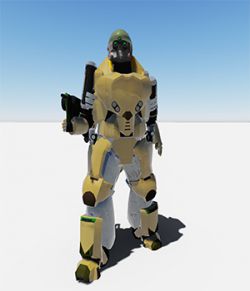 Army robot - Extended Licence