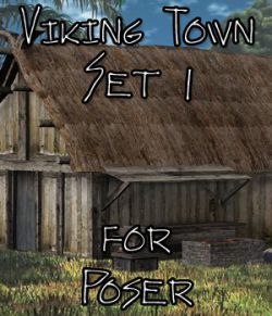Viking Town: Set 1- for Poser